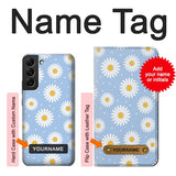  Moto G8 Power Hard Case Daisy Flowers Pattern with custom name