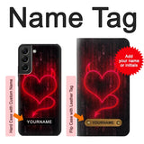 Samsung Galaxy S22+ 5G Hard Case Devil Heart with custom name