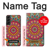 Samsung Galaxy S22+ 5G Hard Case Hippie Art Pattern with custom name