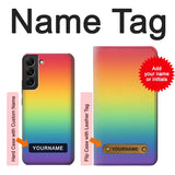  Moto G8 Power Hard Case LGBT Gradient Pride Flag with custom name