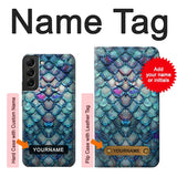  Moto G8 Power Hard Case Mermaid Fish Scale with custom name