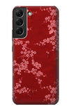  Moto G8 Power Hard Case Red Floral Cherry blossom Pattern