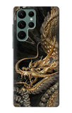 Samsung Galaxy S22 Ultra 5G Hard Case Gold Dragon