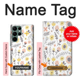  Moto G8 Power Hard Case Pastel Flowers Pattern with custom name