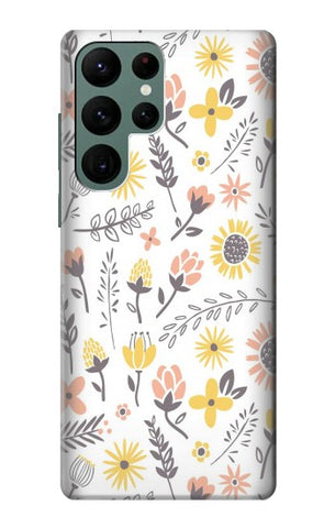  Moto G8 Power Hard Case Pastel Flowers Pattern
