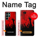  Moto G8 Power Hard Case Zombie Hands with custom name