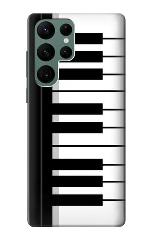  Moto G8 Power Hard Case Black and White Piano Keyboard