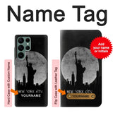 Samsung Galaxy S22 Ultra 5G Hard Case New York City with custom name