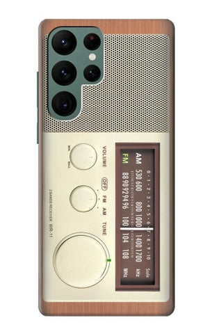  Moto G8 Power Hard Case FM AM Wooden Receiver Graphic
