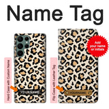  Moto G8 Power Hard Case Fashionable Leopard Seamless Pattern with custom name