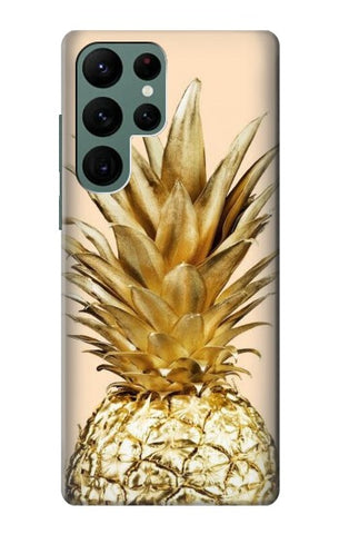  Moto G8 Power Hard Case Gold Pineapple