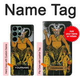 Samsung Galaxy S22 Ultra 5G Hard Case Tarot Card The Devil with custom name