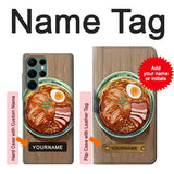 Samsung Galaxy S22 Ultra 5G Hard Case Ramen Noodles with custom name