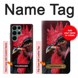  Moto G8 Power Hard Case Chicken Rooster with custom name