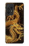 Samsung Galaxy A52s 5G Hard Case Chinese Gold Dragon Printed