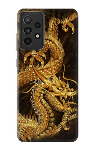 Samsung Galaxy A52s 5G Hard Case Chinese Gold Dragon Printed