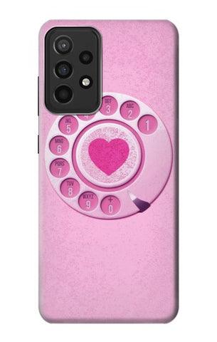 Samsung Galaxy A52s 5G Hard Case Pink Retro Rotary Phone