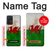 Samsung Galaxy A52s 5G Hard Case Wales Red Dragon Flag with custom name
