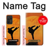 Samsung Galaxy A52s 5G Hard Case Kung Fu Karate Fighter with custom name