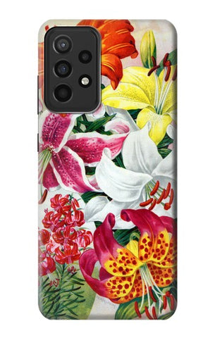 Samsung Galaxy A52s 5G Hard Case Retro Art Flowers