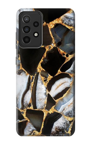 Samsung Galaxy A52s 5G Hard Case Gold Marble Graphic Print