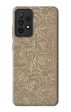 Samsung Galaxy A52s 5G Hard Case Gold Rose Pattern