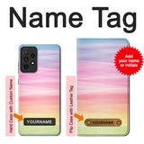 Samsung Galaxy A52s 5G Hard Case Colorful Rainbow Pastel with custom name