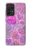 Samsung Galaxy A52s 5G Hard Case Pink Love Heart