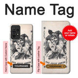 Samsung Galaxy A52s 5G Hard Case Vintage Playing Card with custom name