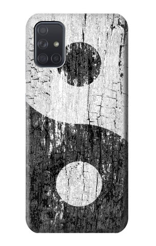 Samsung Galaxy A71 5G Hard Case Yin Yang Wood