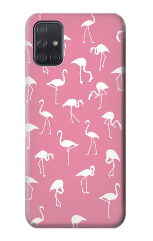 Samsung Galaxy A71 5G Hard Case Pink Flamingo Pattern