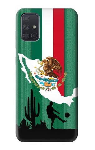 Samsung Galaxy A71 5G Hard Case Mexico Football Flag