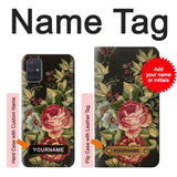 Samsung Galaxy A71 5G Hard Case Vintage Antique Roses with custom name
