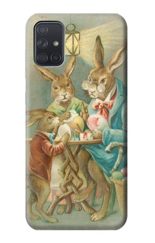 Samsung Galaxy A71 5G Hard Case Easter Rabbit Family