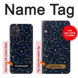 Samsung Galaxy A71 5G Hard Case Star Map Zodiac Constellations with custom name