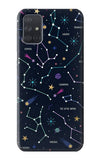 Samsung Galaxy A71 5G Hard Case Star Map Zodiac Constellations