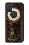 Samsung Galaxy A71 5G Hard Case Steampunk Clock Gears