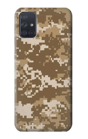 Samsung Galaxy A71 5G Hard Case Army Camo Tan
