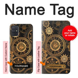 Samsung Galaxy A71 5G Hard Case Clock Gear with custom name