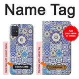 Samsung Galaxy A71 5G Hard Case Moroccan Mosaic Pattern with custom name