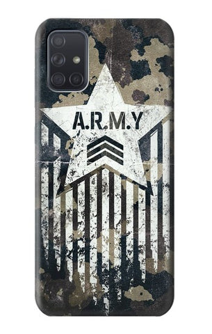 Samsung Galaxy A71 5G Hard Case Army Camo Camouflage