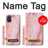 Samsung Galaxy A71 5G Hard Case Blood Marble with custom name