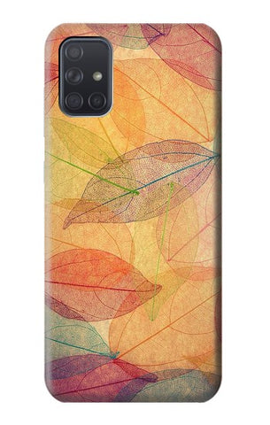 Samsung Galaxy A71 5G Hard Case Fall Season Leaf Autumn