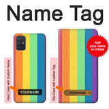 Samsung Galaxy A71 5G Hard Case LGBT Pride with custom name