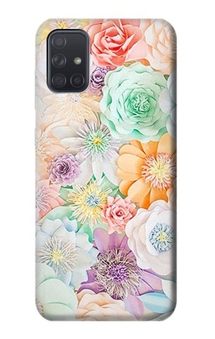 Samsung Galaxy A71 5G Hard Case Pastel Floral Flower