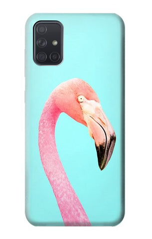 Samsung Galaxy A71 5G Hard Case Pink Flamingo