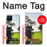Samsung Galaxy A12 Hard Case Golf with custom name