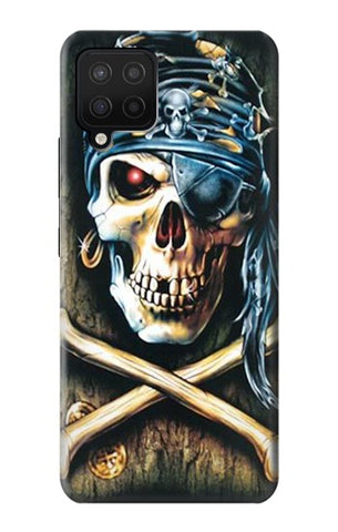 Samsung Galaxy A12 Hard Case Pirate Skull Punk Rock