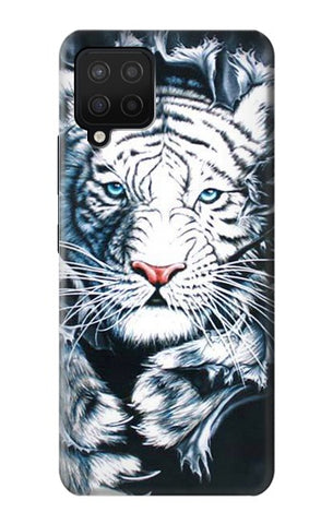 Samsung Galaxy A12 Hard Case White Tiger