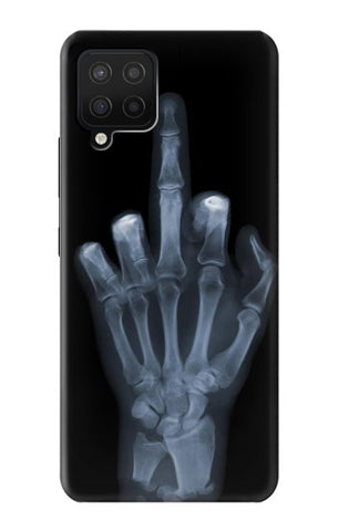 Samsung Galaxy A12 Hard Case X-ray Hand Middle Finger